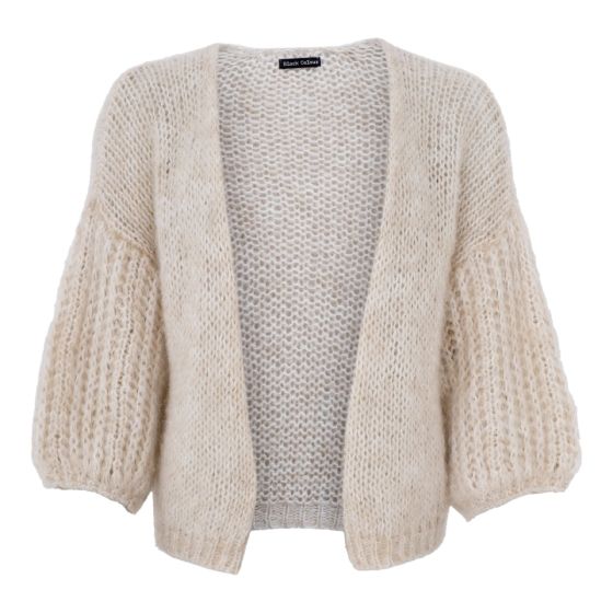 Black Colour Cardigan - BCCASEY Puff Sleeve Cardigan