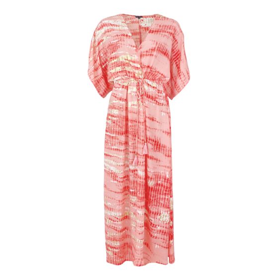 Black Colour Kjole - BCLuna V-neck 39057_Coral Gold Tie