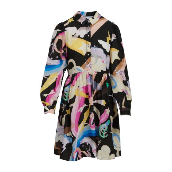 COSTER COPENHAGEN KJOLE - DRESS WITH PRINT