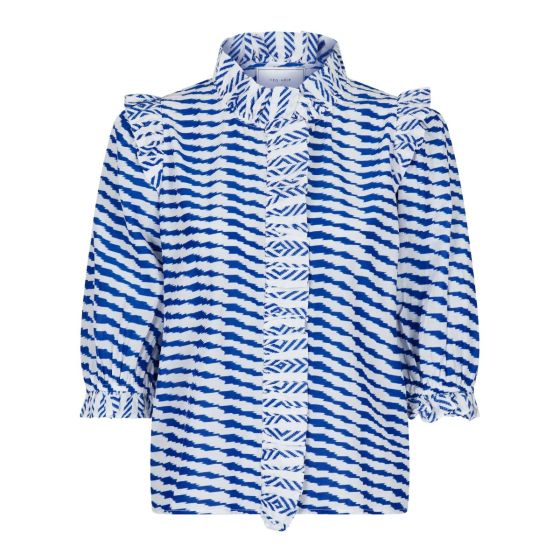 Eddike Uden tvivl digital Neo Noir Bluse - Chacha Graphic Blouse