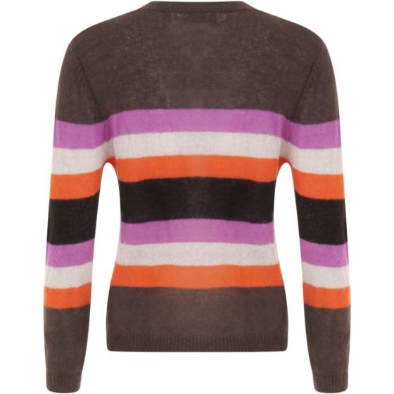 sælge Annoncør fællesskab Sweater w. Stripes Orange fra Coster Copenhagen.