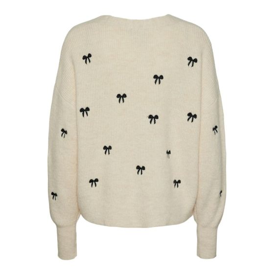 売れ筋商品|||ヤス ニット&セーター レディース アウター YASBOW EMBROIDED CARDIGAN - Cardigan - birch YAS YASBOW EMBROIDED CARDIGAN - Cardigan - birch/off-white